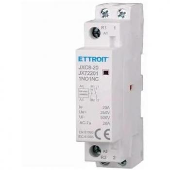 Contattore AC 2P 20A 1NO+1NC 250V 1 Modulo DIN