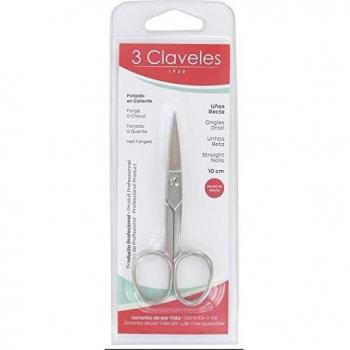 3‑Claveles Handnagelschneider – 10 cm gerade Klinge