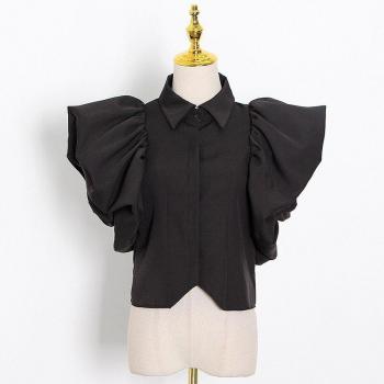 TWOTWINSTYLE Große Größen Rüschenhemd für Damen