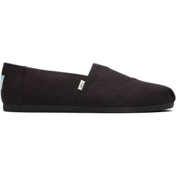 TOMS Black Canvas Alpargata for Men, Size 12