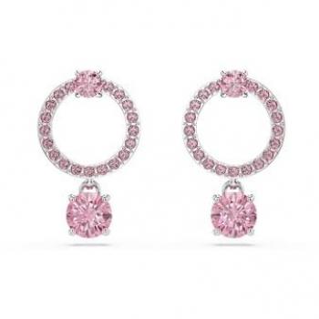 Swarovski Atract: Pendientes Bañados en Rodio y Cristal