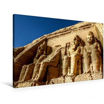 Premium Leinwand 90 × 60 cm – Der Tempel von Abu Simbel (Keilrahmen)