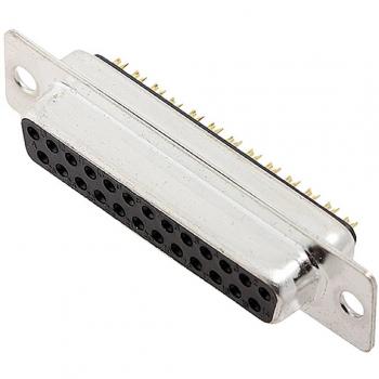 Encitech DM25-SS D-SUB 25 Pin Solder Bucket Connector
