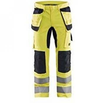 Pantaloni di Lavoro Stretch Inerente Giallo Fluorescente Marine M