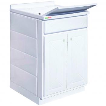 Trioplast Lavatoio in Resina 60x50x90 Mobile+Vasca+Asse Resina+Sifone Made in Italy