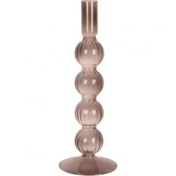 Bougeoir en verre Bulles Élégantes