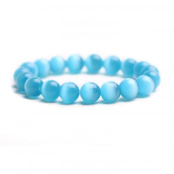 Healing Blue Cat Eye Stone Wrist Jewelry
