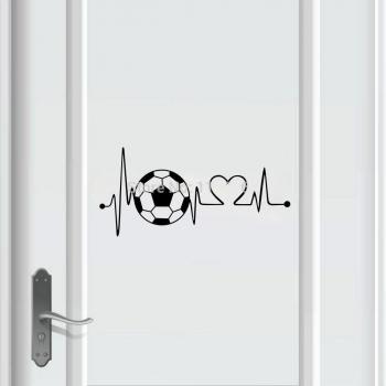 Soccer Rhythm Wall Decal for Living Space T200602