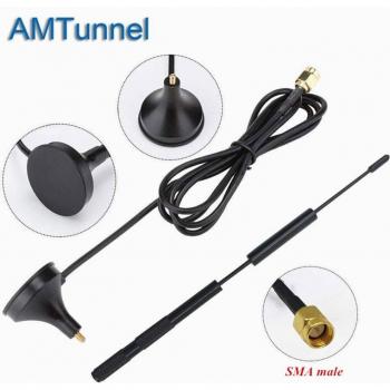 Antenne 2.4 G & 5.8 GHz Double Bande – 7 dBi – Câble RG174 1,5 m/3 m – SMA Mâle – Pour Huawei