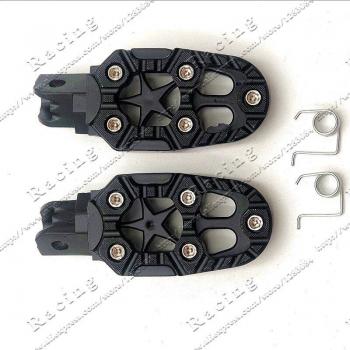 Universal Motorcycle Foot Pegs 8mm with Spring for Dirt Pit Bike