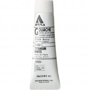 Holbein Acryla Gouache 20 ml Kleurstof Titaanwit