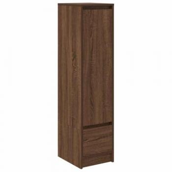 Engineered Brown Oak Highboard 29.5x34x119.5 cm (vidaxl)