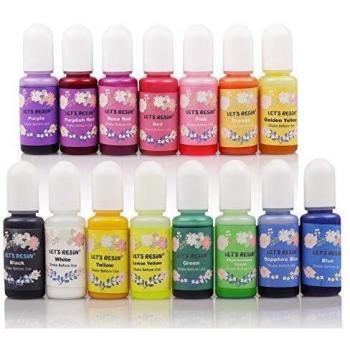 15‑Tone Liquid Epoxy Resin Colourant by LET’S RESIN (0.35oz)