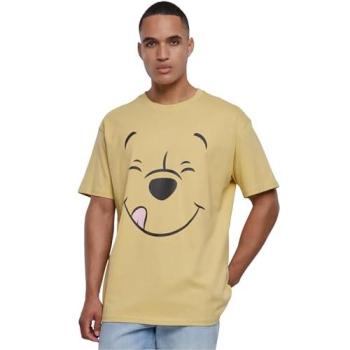 Felpa a Manica Corta Disney Winnie Pooh Face Oversize Verde Panna 5XL