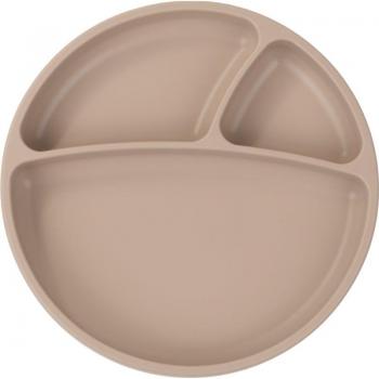 Minikoioi Kinderplatte mit Saugnapf Beige