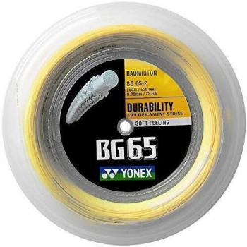 Yonex BG 65 200m Badminton String – Amber 0.7 mm