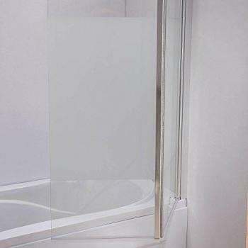Melko Badewannenaufsatz aus satiniertem Glas