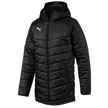 PUMA Herren Soccer Coaching Jacket – Liga Sideline Bench – Black/White – Small
