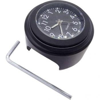 Motorrad Quarz Uhr 7/8 Chrom Lenker Uhr wasserdicht Aluminium Leucht Uhr Universal Zubehör
