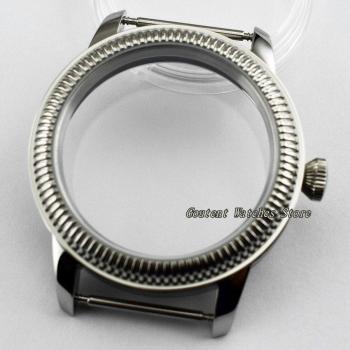 Caja de reloj de acero 44mm para ETA 6497/6498
