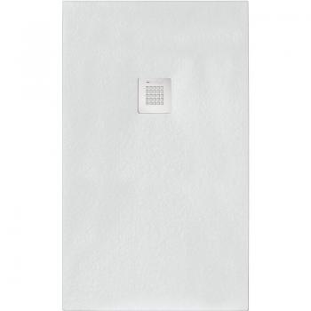Mármol Blanco Ducha 100x80 con Acabado Stone