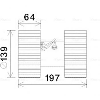 Ventilateur moteur électrique AVA COOLING BW8480
