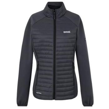 Women's Mid Grey Clumber Hybrid Water‑Repellent Jacket (Size 14)