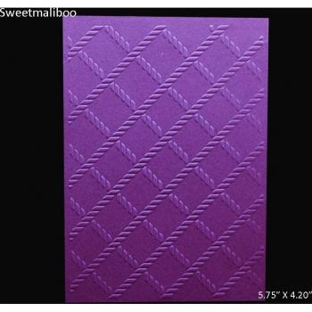 Square Grid Craft Embossing Folder