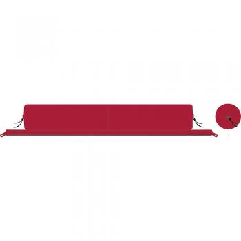 Bent Kissenrolle Zip-XL Lounger barbados cherry