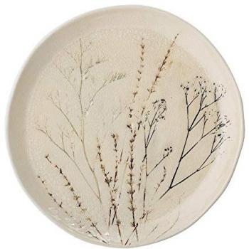 Bloomingville Handgemachter Speiseteller Bea mit Blumenmotiv