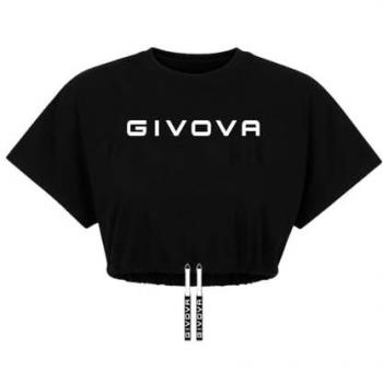 Camiseta Givova de Manga Corta para Mujer en Negro
