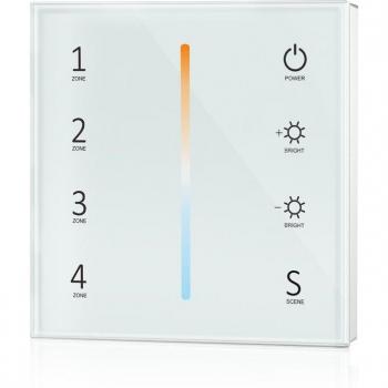 4 Zone Wall Mounted Touch Panel Dimmer for RGB/RGBW/RGBCCT