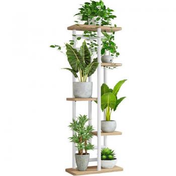 Albero di Acciaio 5 Ripiani 43x23,5x94,5 cm Metal-MDF