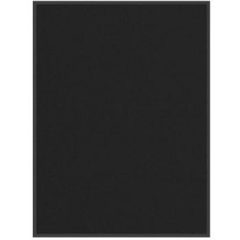 Black Polypropylene Doormat 80x120 cm with Non-Slip Backing for Indoor/Outdoor Use