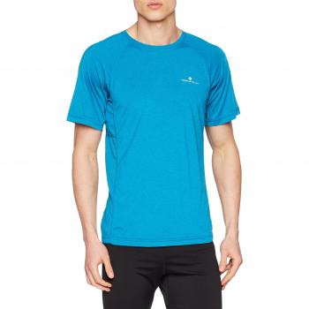 Camiseta Técnica para Hombre Ronhill Momentum en Color Azul Marino (Petrol), Talla 42
