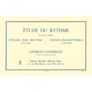 Etude du Rythme Volume 2 Georges Dandelot