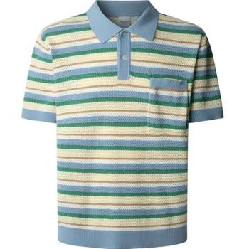 Polo Preston Stripes Soho Blue Verde M