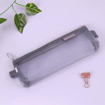 Porte-crayon en nylon clair – boîte à crayons pratique