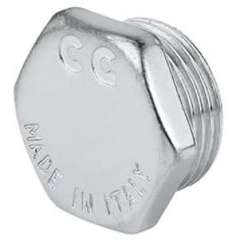 Support de raccord en laiton hexagonal chromé 3/8