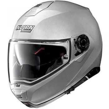 Nolan N100-5 Classic N-com Casco Hombre Extragroß Platinum Silver XL