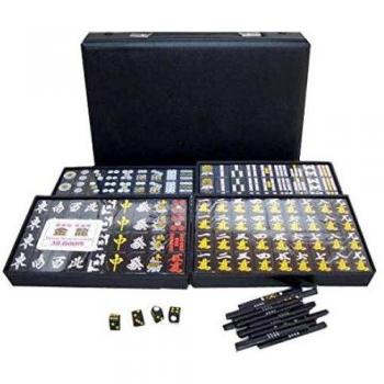 Drachen-Mahjong-Set mit schwarzem Punkt