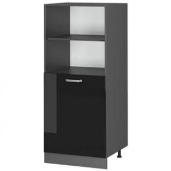 Vicco R-Line Herdumbauschrank Anthrazit Schwarz 60 cm