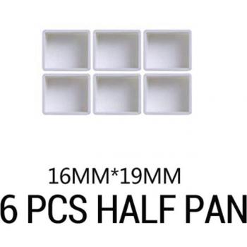 24pcs Empty Full/Half Pan Paint Plastic Watercolor Paint Grid