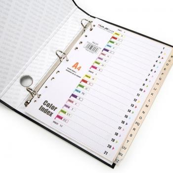 A4 Loose Leaf Binder Divider Kit, 31 Pages, 11 Holes, Office Supplies