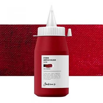 Jackson’s Studio Acrylic, Crimson 500ml