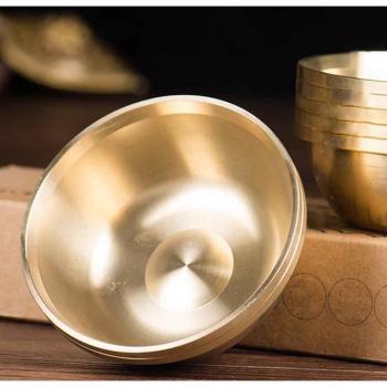 Tibet Copper Mini Shrine Bowls for Water Offerings