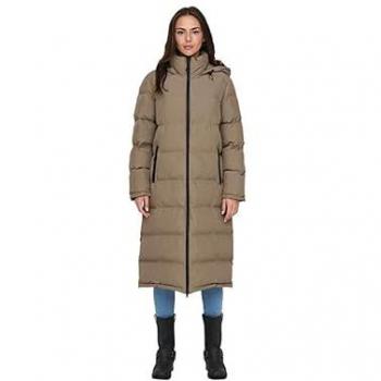 Steppmantel ONLY ONLPAULA PREMIUM PUFFER LONG OTW Gr. L (40), braun (walnut), Damen