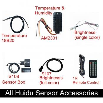 Huidu 18B20 Temperature and AM2301 Humidity Monitor