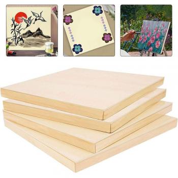 4 Panneaux en Bois pour Peinture