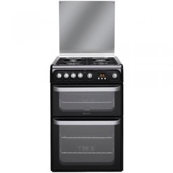 Hotpoint HUG61K Freestanding Black Gas Oven Set